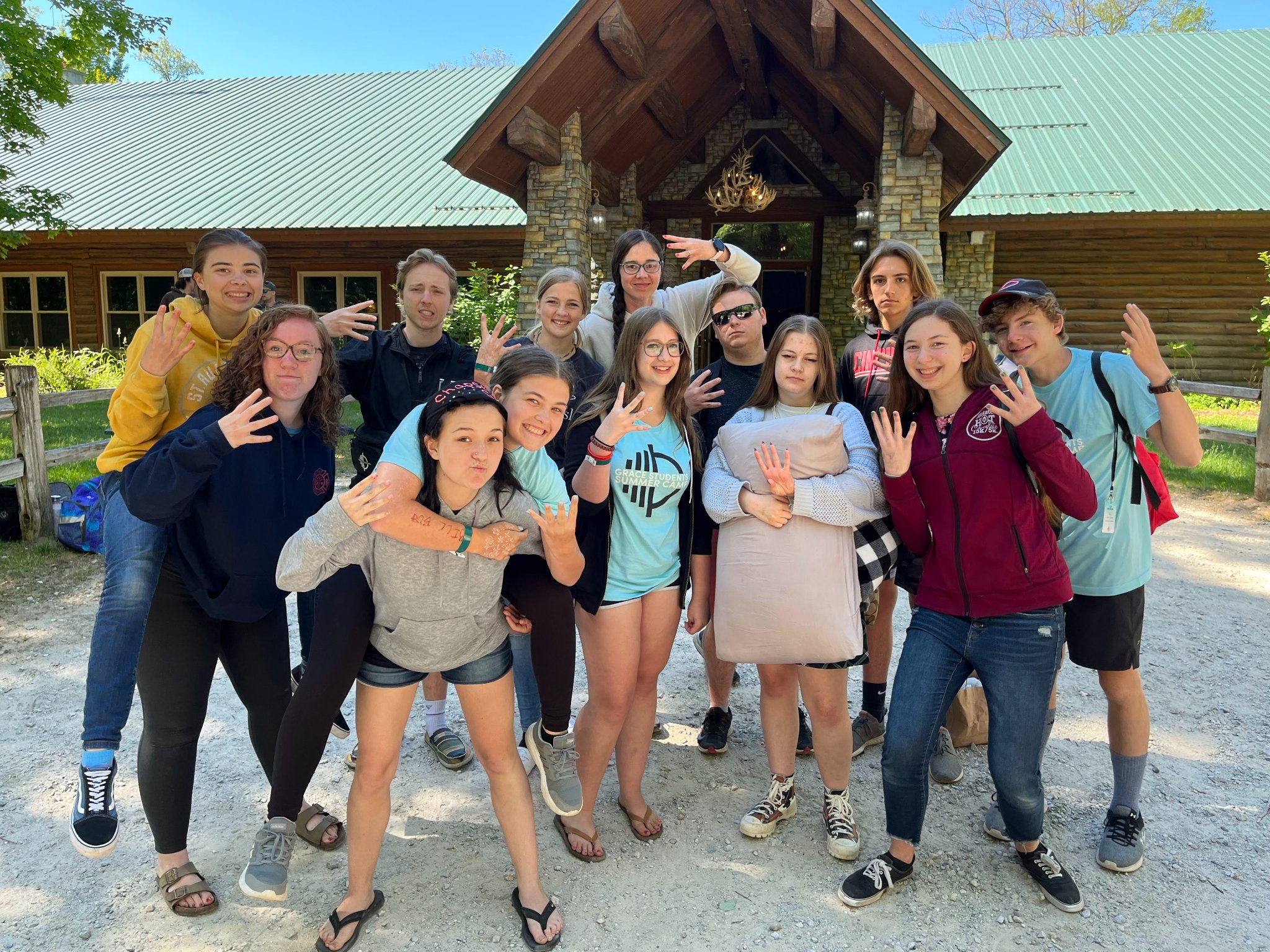 Grace Students gathered for high school ministry