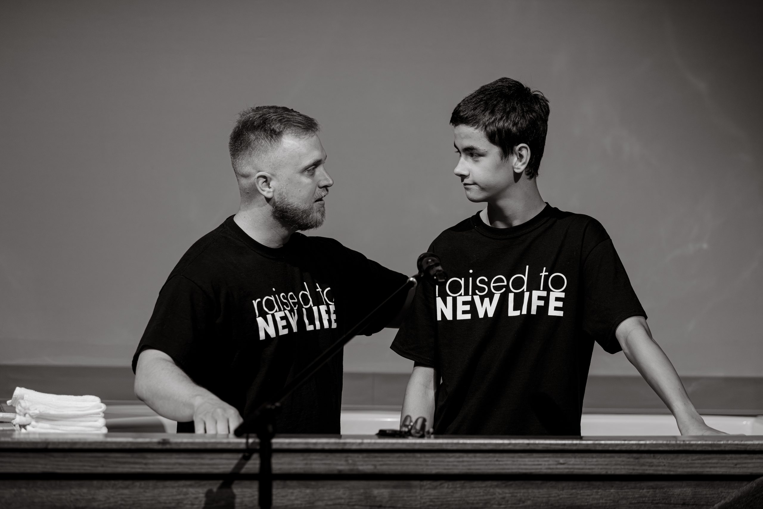 Cody Frederick and Ethan Clark baptism