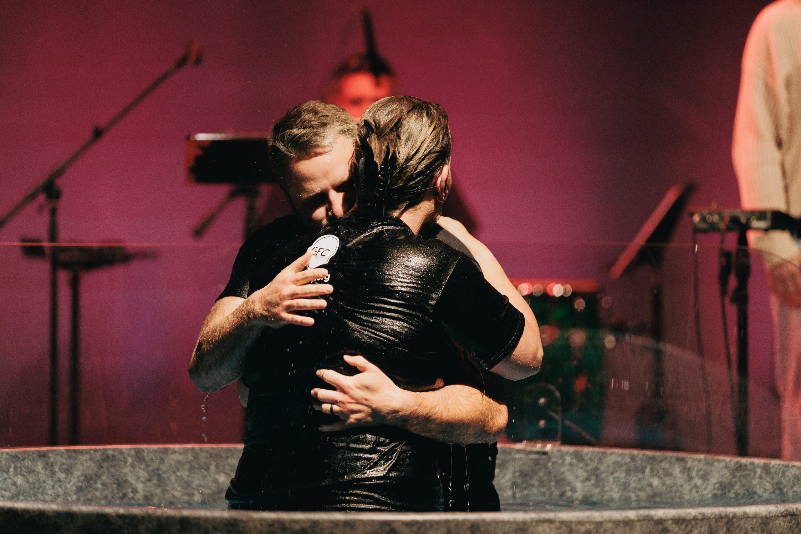 Jessica Baine and Dylan Baine baptism