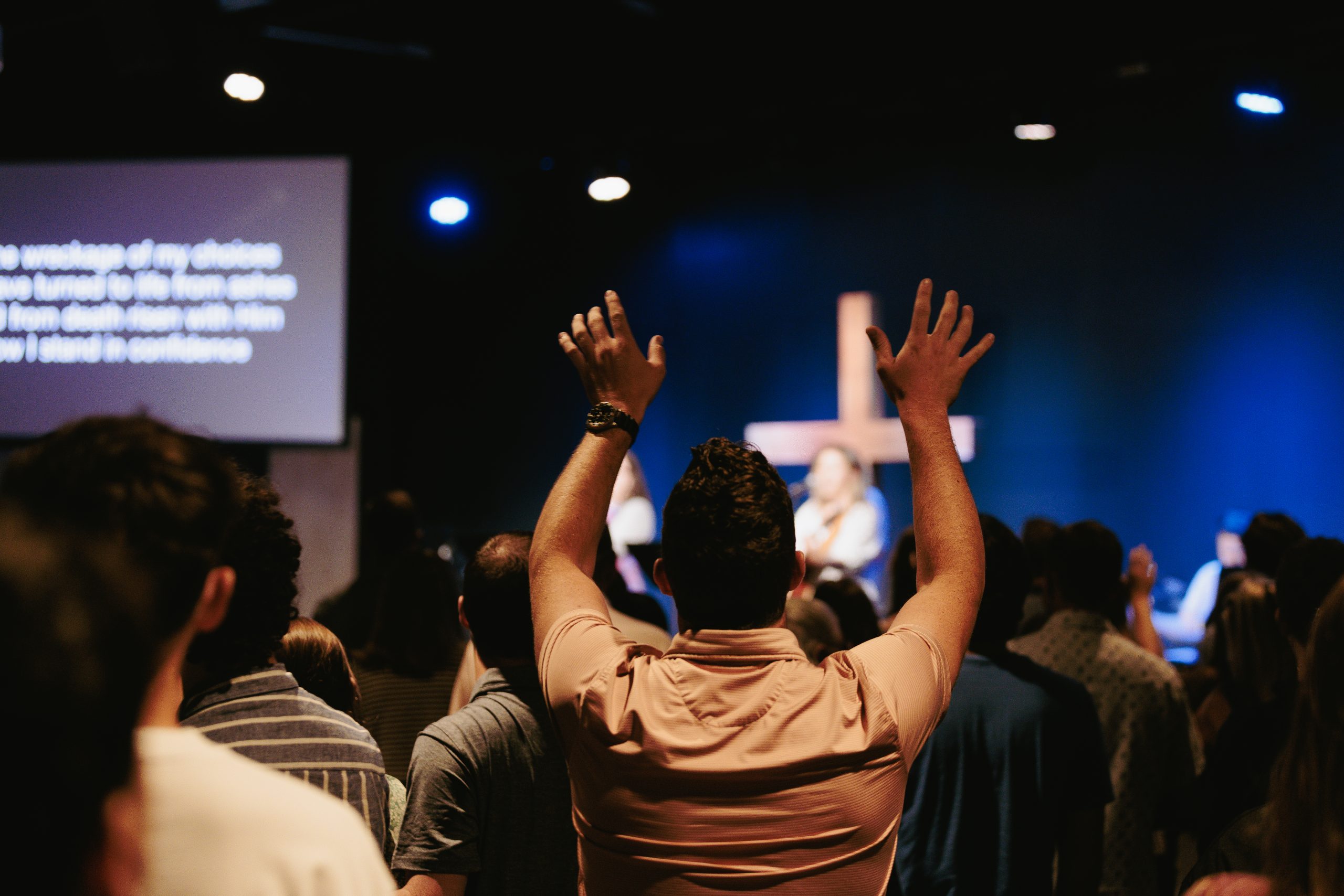 Grace Fellowship congregation worshiping on a Sunday morning